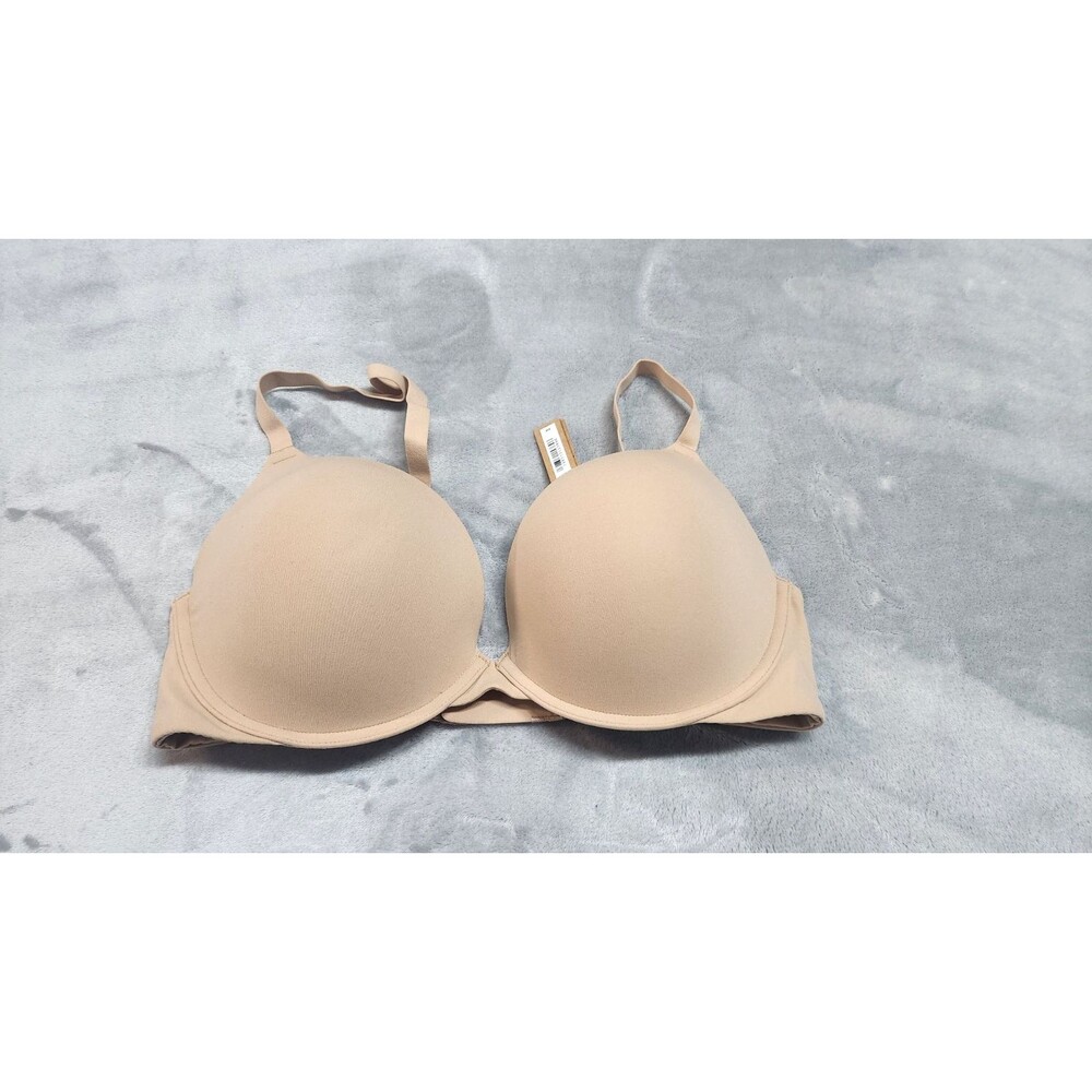Skims 36DD‎ Clay Beige Fits Everybody Push Up Demi Bra BA-DEM-9222 NWT
